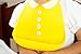 Make My Day Soft Silicone Baby Bib Yellow