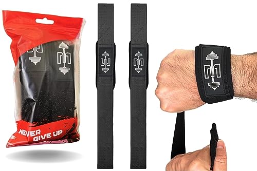 ESSENTIAL Wrist Straps for Weightlifting, Perfect for Gym Workouts, Deadlifts, and Powerlifting, Workout & Hand Wraps for Men & Women, Durable & Comfortable, Ideal for Intense Workouts & Heavy Lifting 23.6