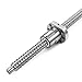 SHZOND RM1605-1500mm Antibacklash Ballscrew BF12/BK12 with Locknut and Cir-Clip and 1Pcs 0.25”x0.39” Couplers
