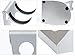 Hair Dryer Stand Holder, 3 Colors Rust Prevention Steel for All Dyson Supersonic Models (Silver Pearl)