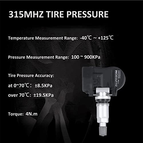 4x 315MHz Tire Pressure Monitoring Sensor For Mitsubishi Mirage TPMS 4250C276