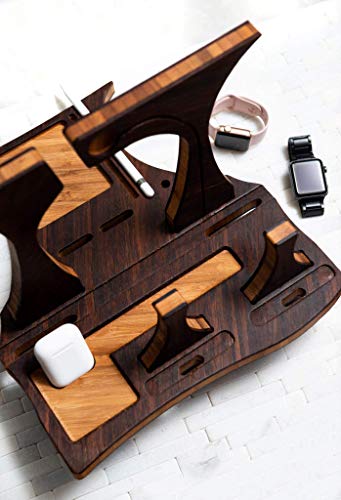 Valet Charging Station Apple Watch AirPods Dock iPhone iPad Pro Pencil TV Stand Beats Father Dad Mother Mom Him Men Free Ship The Valet Dock