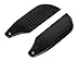 DYNAM 2 Pairs Pro.0621 62mm CF Carbon Fibre Tail Blades for T-REX 450 RC Helicopters