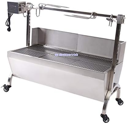 Diamondgift Machine BBQ Spit Roaster Roasting Motor Rotisserie Grill 88LBS Hog Roast
