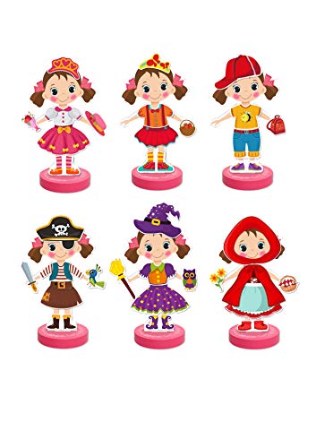 1 TOYSTERS+Magnetic+Wooden+Dress+Up+Pretend