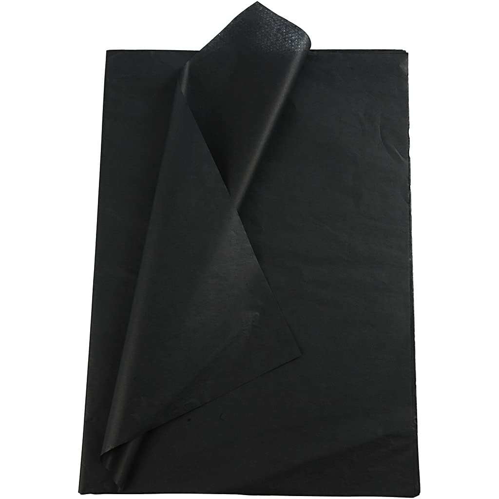 Creativ 100263 Tissue Paper, Sheet 50x70 cm, 14 cm, Black, 25sheets