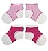 Sock Ons Clever Little Things That Keep Baby 2 Pack - Baby Pink & Fushcia (0-6 Months)