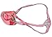 WOSESE Mens G-string Swim Thong Bikini Underwear Strawberry (L/XL fit waist 34''-38'', Pink)