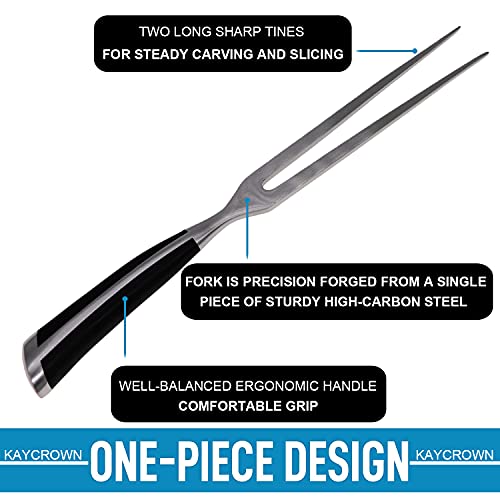 Kaycrown Stainless Steel Carving Fork For Meat Cook Forks Meat Fork BBQ
