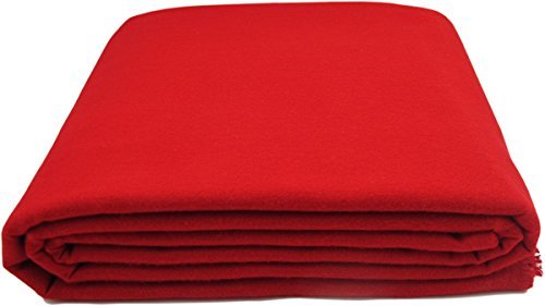 Anti-Tarnish Silver Cloth - Pre-cut by the Yard - Red (2 Yards by 58)