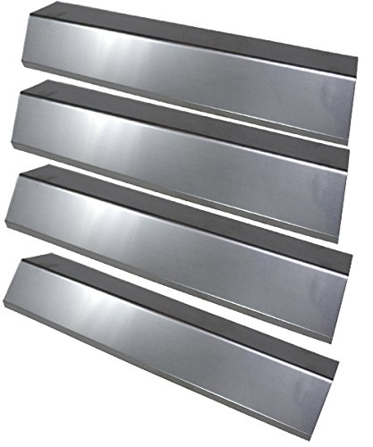 Grill Valueparts REV2311S (4-pack) BBQ Replacement Gas Grill Stainless Steel Heat Plate For Grill King, Aussie, Charmglow, Brinkmann, Uniflame, Lowes Model Grills (Dimensions: 15 3/8