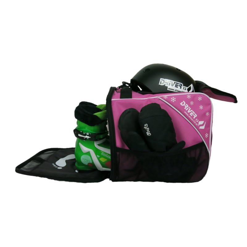 Driver13 children's ski boot bag, designed in Germany and proven for many years (pink)