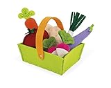 Janod Fabric Basket with 8 Vegetables