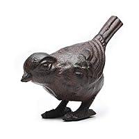 PopTop Brass Rustic Cast Iron Antique Bird Farmhouse Décor for The Home Bird Decorations Finish Collectible Replica Rust Color PTZY230