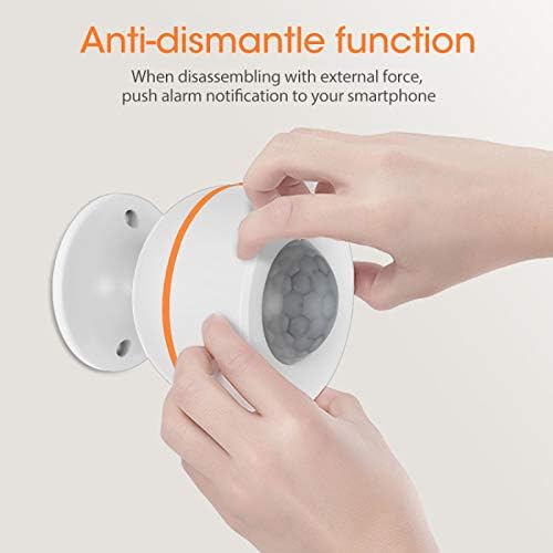 BAHER 3 in 1 Smart Motion Sensor PIR Motion Sensor Temperatur Feuchtigkeit Sensor 247 Echtzeit berwachung App Instant Alert Zigbee Hub Erforderlich