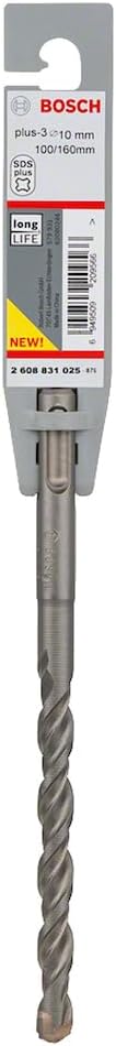 Bosch SDS Plus-3 Hammer Drill Bit 0 V Grey 10 x 100 x 160 mm