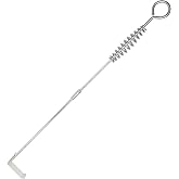 Quantfire 22" BBQ Ash Tool Poker Rake, Charcoal and Grill Cleaning Ash Tools for Big Green Egg, Kamado Joe and Other Charcoal Grills Corner Cleaner Accessories