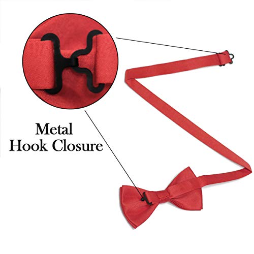 image for Wirarpa Mens Classic Pre-tied Bow Ties Formal Solid Tuxedo Adjustable 