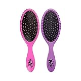 Wet Brush 2 Piece Original Detangler Hair Brush, Pink and Purple