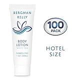 BERGMAN KELLY Travel Size Lotion (1 Fl Oz, 100 PK, White Tea), Delight Your Guests with a Revitalizing and Refreshing Body Lotion, Quality Mini and Small Size Guest Hotel Toiletries in Bulk