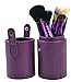 12pcs Makeup Brush Set Professional Face Cosmetic Brushes Kit Make up Tool with Cup Holder Case (Romantic Purple)