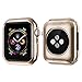 jwacct Compatible for Apple Watch Band with Screen Protector 38mm 40mm 42mm 44mm, Soft TPU Frame Case Cover Bumper Compatible for iwatch Series 1/2/3/4/5 Gold