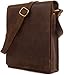 LEABAGS London Leather Shoulder Bag I Laptop bag up to 13 inches I Messenger Bag in genuine buffalo leather with vintage look I Shoulder bag I Work bag I 10x3x12inches