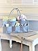 GoRu Baby Portable Diaper Caddy Organizer With Changing Pad -Sleek Felt, Reinforced Handles, Comfy Side Pocket, Spacious Compartments -For Toys, Burp Cloths, Pacifiers, Creams, Bibs, Wipes & More primary