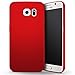Galaxy S6 Case, ACMBO Ultrathin Micro Matte [Skin Touch Feel] Anti-Fingerprints Non-Slip No-Fade Shockproof Hard PC Phone Case Cover for Samsung Galaxy S6 G9200 G920F G920A G920V G920M, Red