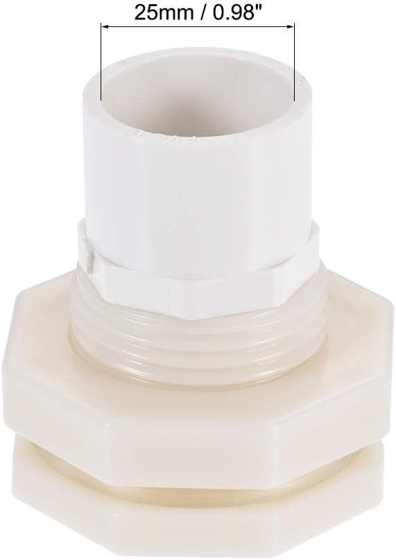 sourcing map Bulkhead Fitting, G3/4 Female 1.38" Male, Tube Adaptor Fitting, with Silicone Gasket and Pipe Connector - Image 3