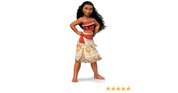 Amazon Com Party City Moana Cardboard Cutout 5ft Tall Freestanding Decoration Birthday Party Supplies 1 Count Home Kitchen