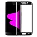 Carebol Tempered Glass Screen Protector for Galaxy S6 Edge+ Plus - [Full 100% Coverage] Anti-Bubble Ultra HD Shield,5.7-inch,(S6 Edge+-Black)