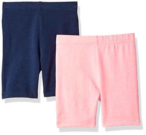 Gerber Graduates Toddler Girls' 2 Pack Bike Short, Pink/Navy, 5T