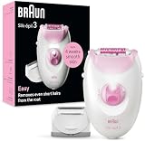 Braun Silk-épil 3 Corded Epilator Hair Removal with Shaver Head Pink 3-031 view 9