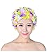 SUNSCSC Handicrafts Handmade Color Flowers Vintage Swim Cap