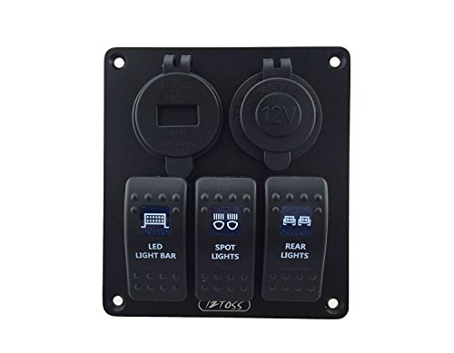 IZTOSS-Blue-led-3-gang-DC12V24V-blue-switch-panel-with-led-power-socket-42A-dual-USB-voltmeter-and-wiring-kits IZTOSS-Blue-led-3-gang-DC12V24V-blue-switch-panel-with-led-power-socket-42A-dual-USB-voltmeter-and-wiring-kits