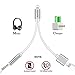 Headphone Adapter for iPhone 3.5mm Jack Headset Charge 2 in 1 Converter Connector Cable Headset Adaptor Splitter Dongle Aux Audio Compatible with iPhone 7/Plus/8/Plus/X/XS for iOS 10.3 or Above