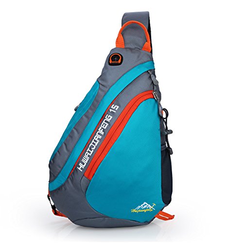 Sling Bag Backpack for Women Men - Ultra-light Chest Rope Bag One Strap Crossbody Shoulder Daypacks for Gym Travel(Blue)