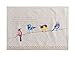 Maison d' Hermine Placemats Set of 2 100% Cotton Washable Cloth Place Mats, Reusable Table Mats for Kitchen Dining Decoration, Party, Wedding, Restaurant Spring/Summer (Birdies On Wire, 13