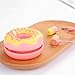 QearFun Candy Color Donut Earphone In Ear Earbud with Microphone and Cord Wrapper Set Winder for Smartphone Mp3 (Pink)