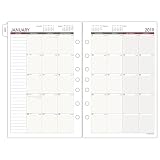 AT-A-GLANCE 2019 Monthly Planner Refill, Day Runner, 5-1/2" x 8-1/2", Desk Size 4, Loose Leaf (061-685Y)