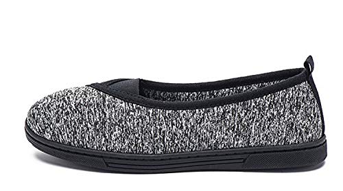Womens House Slipper Comfort Memory Foam Fluffy Slip-on Fleece Fur Lined/Anti-Skid Sole, Indoor & Outdoor