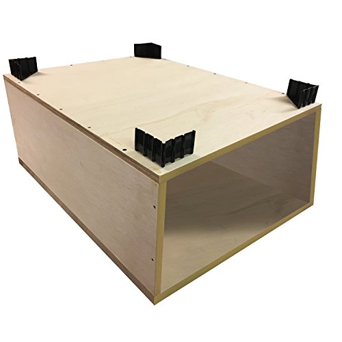 Unfinished Plywood Laundry Pedestal Without Drawer - Choose Your Size - 28W x 28L x 13H