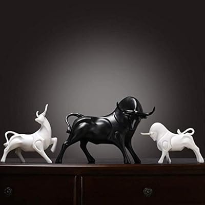 Wglg Modern Home Decor Accents 3pcs Nordic Bull Figurine Home Decor Accessories For Living Room Business Gifts Resin Animal Decor Fairy Garden Bull Statue Amazon Sg Home