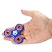 Tri-Spinner Fidget Toy EDC Focus Toy Stress Reducer with Hybrid Ceramic Bearing (Blue, One Size)