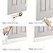 IDEALCRAFT Door Draft Stopper, Under Door Seal Strip, Energy Efficient Door Weather Stripping,Suitable for Gap Under 1 Inch, 2