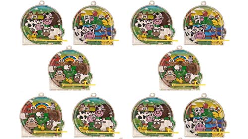 HENBRANDT 10 x Mini Farm Animals Pinball Puzzle