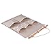 Homecube Linen Cotton Fabric Wall Door Cloth Hanging Storage Bag Case 5 Pocket Home Organizer (White Polka Dots)