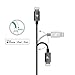 RAMPOW iPhone Charger Cable 6.5ft MFi Certified & Nylon Braided - Long Lightning Cable - Fast Charging & Sync - iPhone Cable for iPhone 12 Pro Max 12 Mini 11 Pro Max SE XS XR X iPad iPod - Space Gray