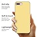 Anuck for iPhone 8 Plus Case, for iPhone 7 Plus Case, Soft Silicone Gel Rubber Bumper Microfiber Lining Hard Shell Shockproof Full-Body Protective Cover 5.5